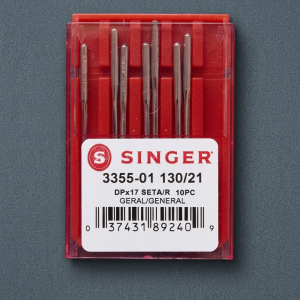 Singer DPx17 Industrial Sewing Machine Needles (Size 130/21) – Pack of 10